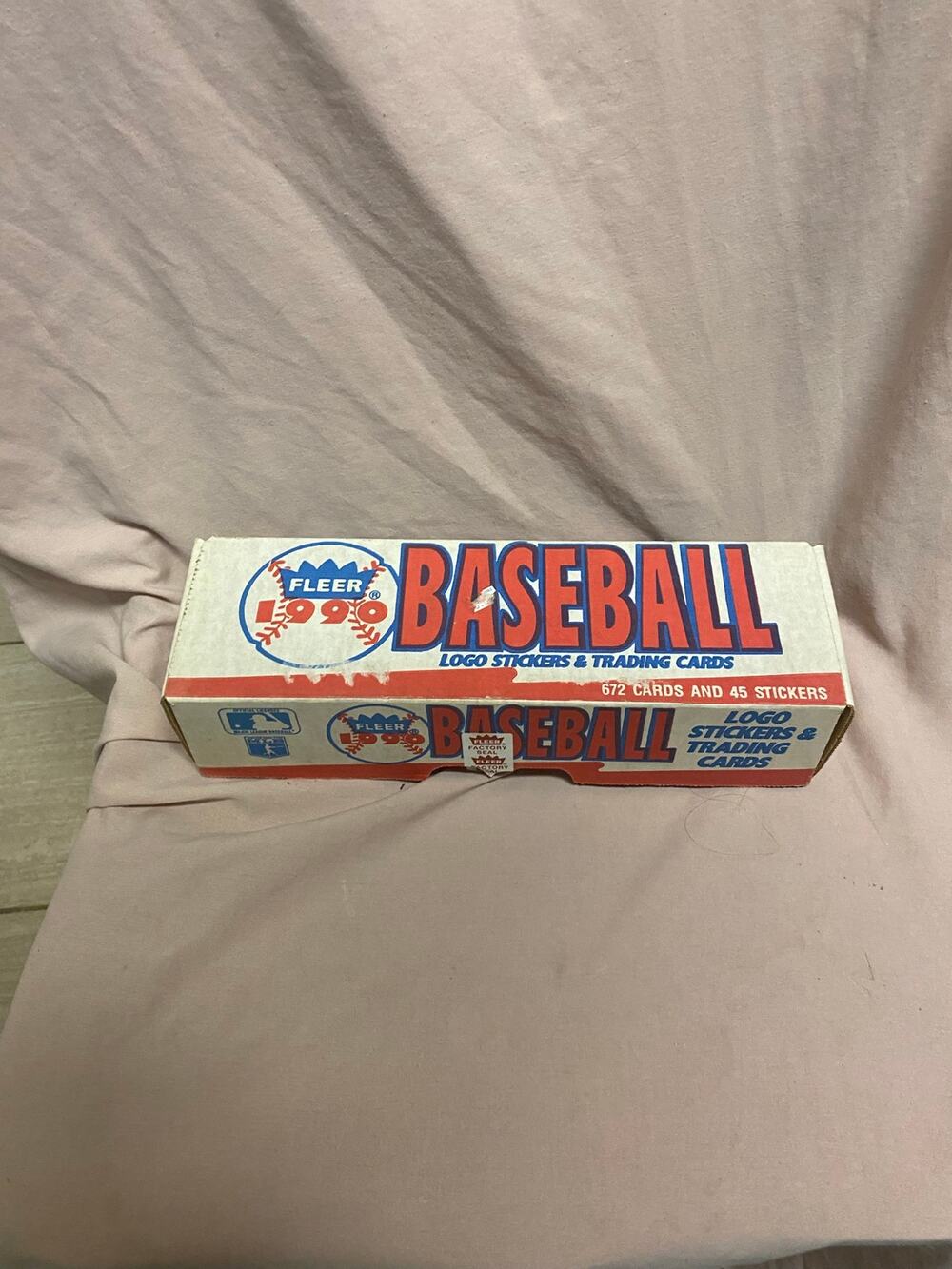 1990 Fleer Baseball Complete Set – 672 Cards + 45 Stickers – Original Retail Box